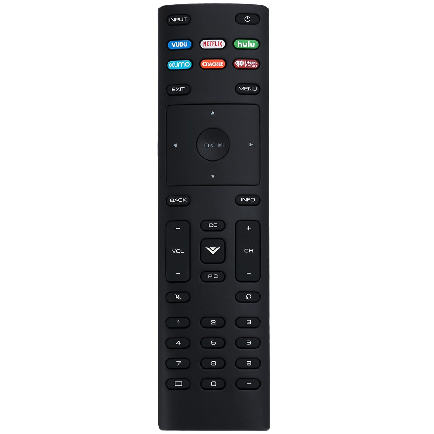 XRT136 Replace Remote Control fit for VIZIO Smart LED TV E55-E1 E55-E2 E32-D1 E43-E2 E65-D1 E48-D0 E48U-D0 E49U-D1 E50-D1 E50-E1 E50-E3 M60-D1 M65-D0