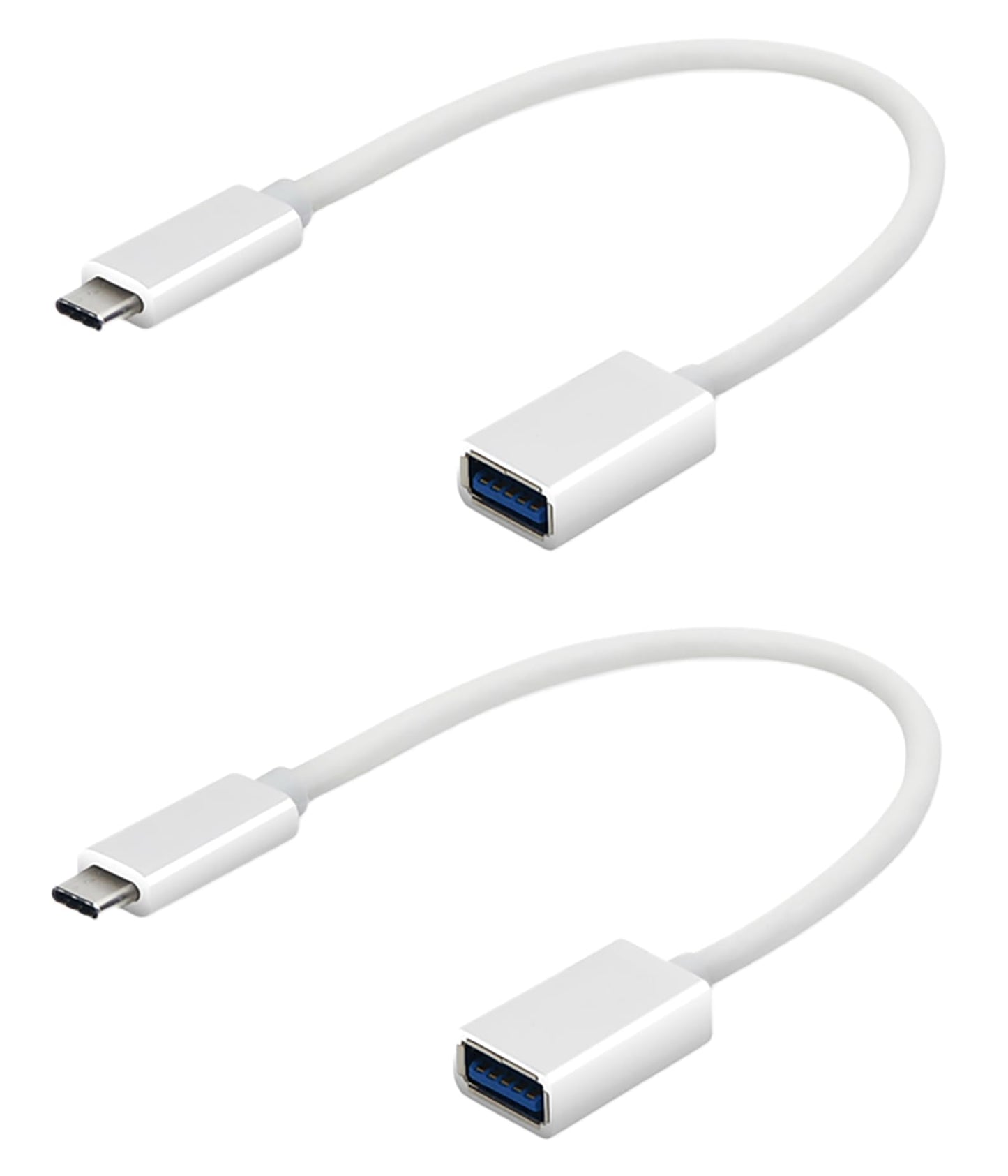 Tek Styz OTG USB-C 3.0 Adapter (2 Pack) Compatible with LG Velvet to Quick Multi-Use Functions to Backup, Keyboard, mice, Thumb Drives, Saves, More…