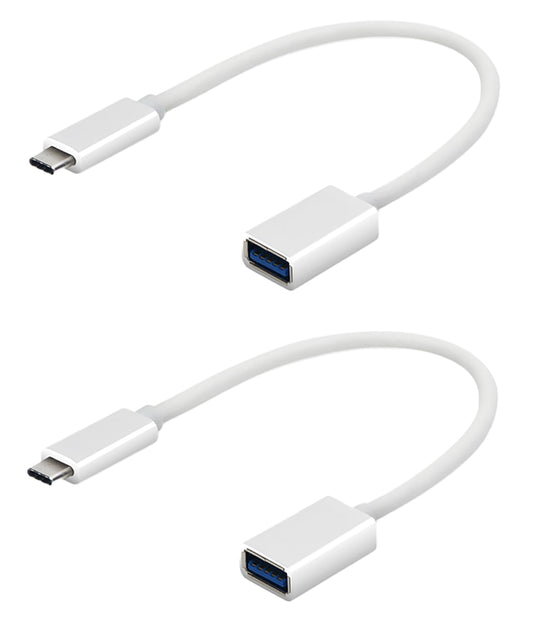 Tek Styz OTG USB-C 3.0 Adapter (2 Pack) Compatible with LG Velvet to Quick Multi-Use Functions to Backup, Keyboard, mice, Thumb Drives, Saves, More…