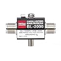 YiNiTone BL-2000 UHF Coaxial Lightning Surge Arrester, 0-2500MHz 50 Ohms Lightning Surge Protector Male to Female to Female UHF Connector (PL259