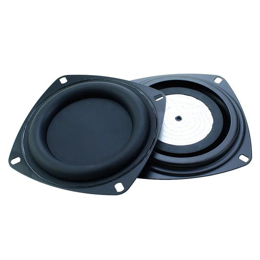 2 Pack 2"/3"/4" 52mm 78mm 105mm Woofer Vibrating Membrane Iron Rubber Vibration Diaphragm Plate Replacement Passive Radiator Film Bass Speaker