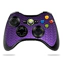 Protective Vinyl Skin Decal Skin Compatible with Microsoft Xbox 360 Controller wrap Sticker Skins Purple Diamond Plate