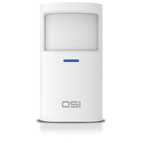 OSI Wireless Motion Sensors (Gen 2) White - Accessory for OSI Smart Alarm System (Gen 2), Wireless, Includes 2 AA Batteries, Pet Immunity, Wide Angle