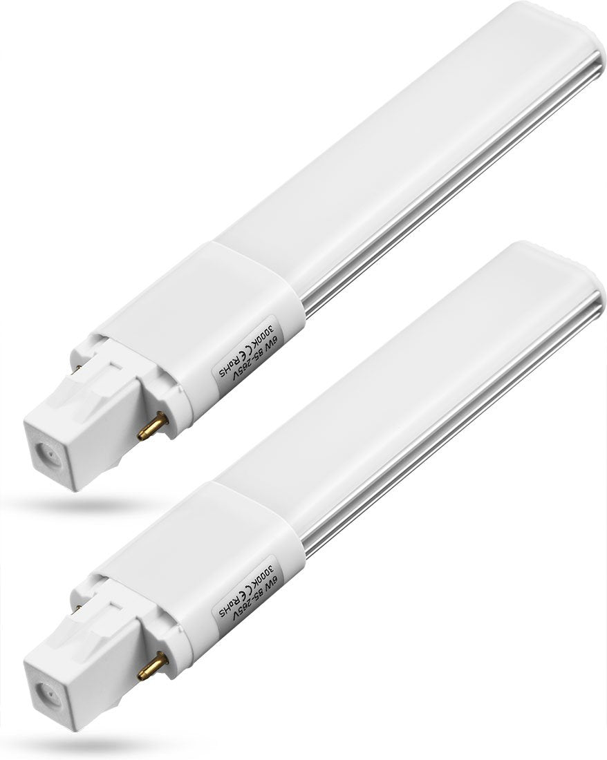 Amazing power 6W LED GX23 PL Lamp 2-Pin Base 13W CFL Replacement 6000K