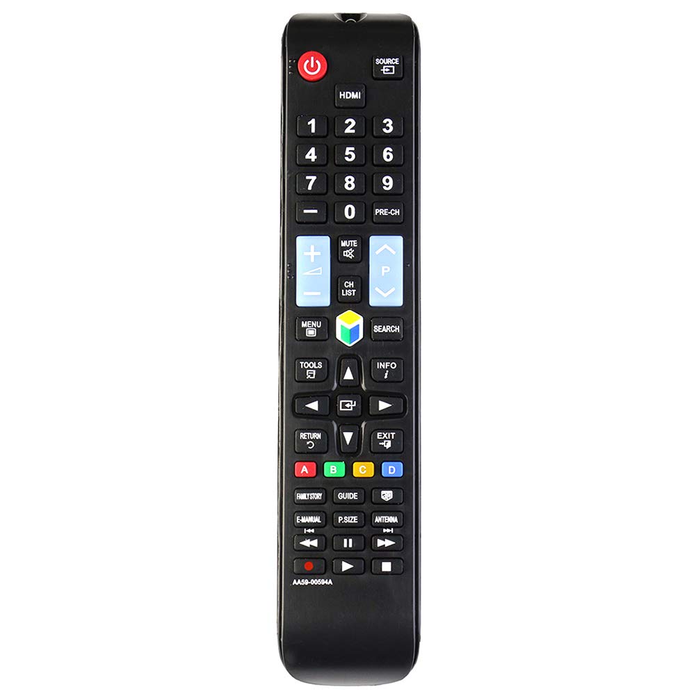 New Remote Control AA59-00594A fit for Samsung Smart 3D LCD LED HDTV TV UN46D7000 UN55F7100 UN40D6000S UN55D8000 UN49KU6500 UN55F7450AFXZA PN60F5500