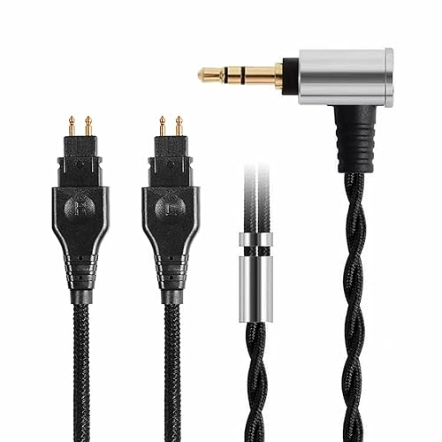 FAAEAL Replacement Audio Cable for Sennheiser HD560 Headsts,3.5mm/2.5mm/4.4mm Braided 5N LC-OFC Upgrade Cable for Sennheiser HD580,HD600,HD660S,HD650…