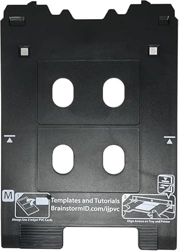 CeaMere Inkjet PVC ID Card Tray for Canon PIXMA TS701 TS702 TS703 TS704 TS705 TS709 TS8220 TS8330 TS82xx, TS83xx, and TS95xx Series Printers (Canon
