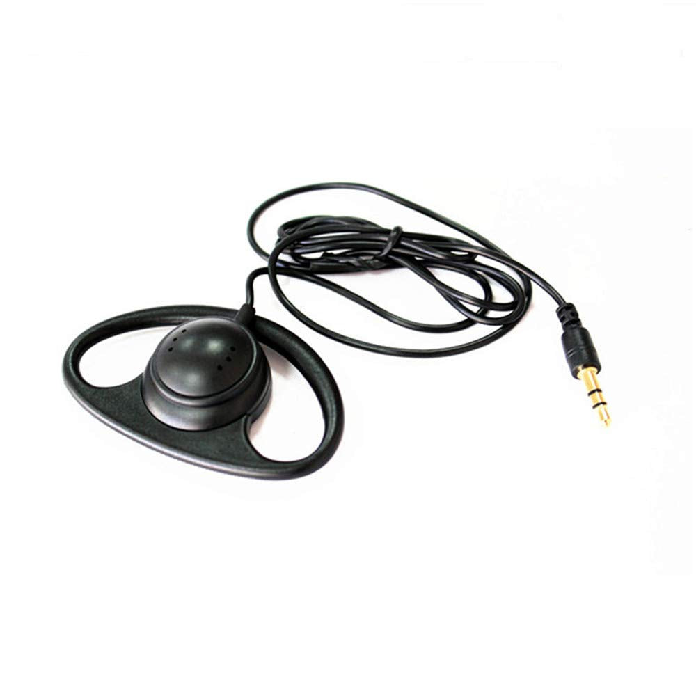 LINHUIPAD Bulk Earbuds Single Side Earphone with 3.5 mm Headphone Plug Hook Bud Earphone simultaneous Interpretation Headphone- 50 Pack - Multi