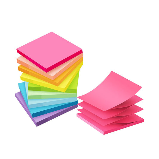 (9 Pack) Pop Up Sticky Notes Refill,3x3 in Popup Notepads,Bright Colors