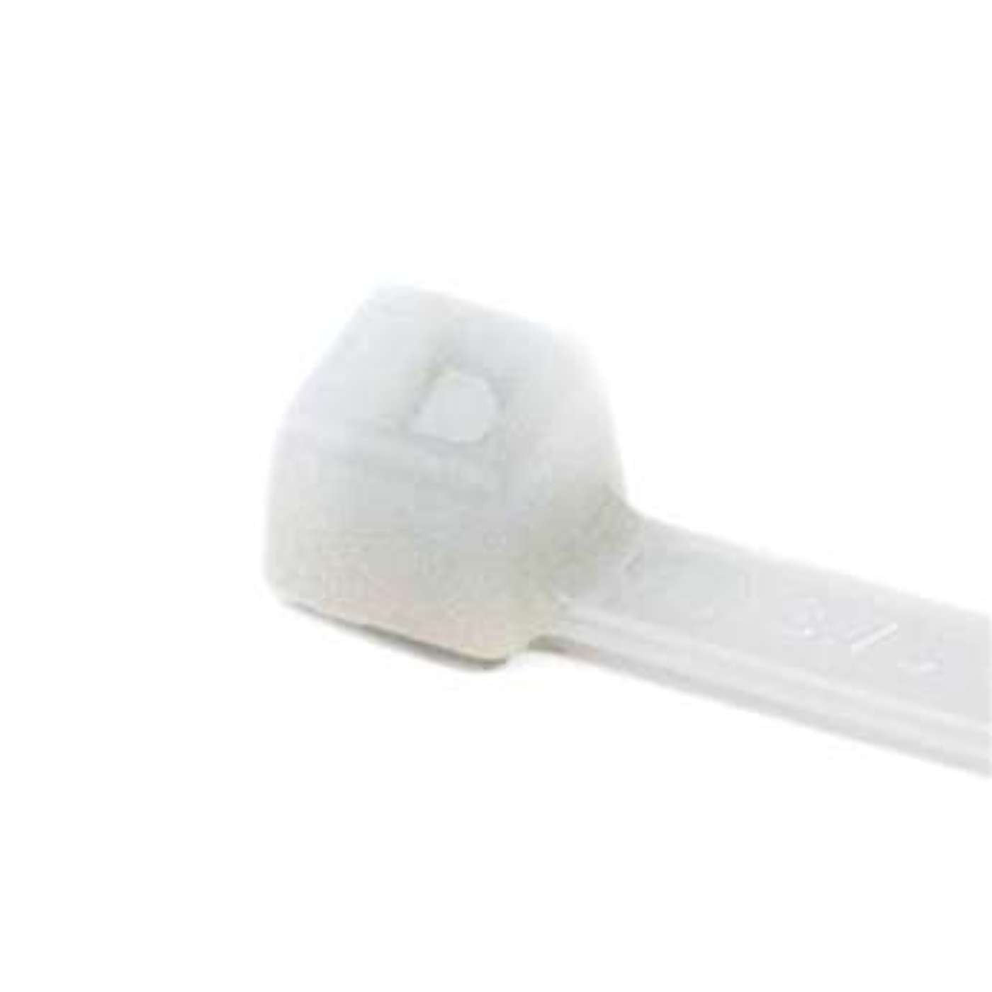 Hellermann Tyton T18L9M4 Standard Cable Tie, 8" Long, 18lb Tensile Strength, PA66, Natural (Pack of 1000)