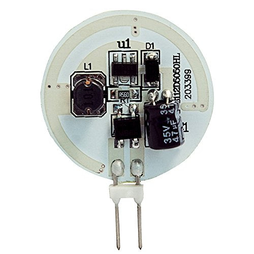 HERO-LED SG4-12T-CW Side Pin G4 LED Disc Halogen Replacement Bulb, 2.4W, 20-25W Equal, Cool White 6000K, 5-Pack(Not Dimmable)