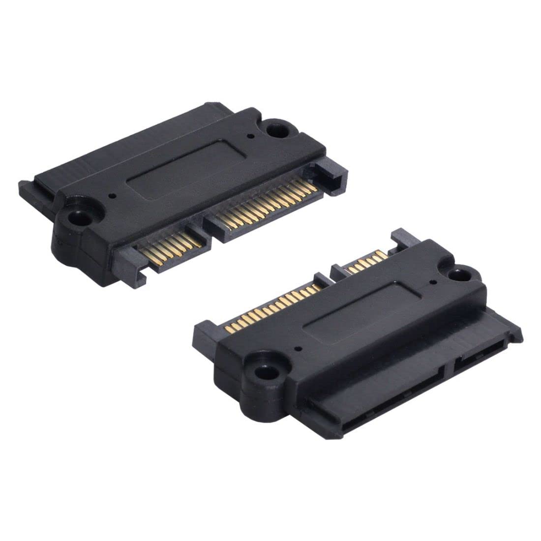 chenyang 3.5 & 2.5inch SATA 22Pin 7+15 Male to SATA 22P 7+15 Female for Disk SSD Extension Convertor Adapter with Screw Holes
