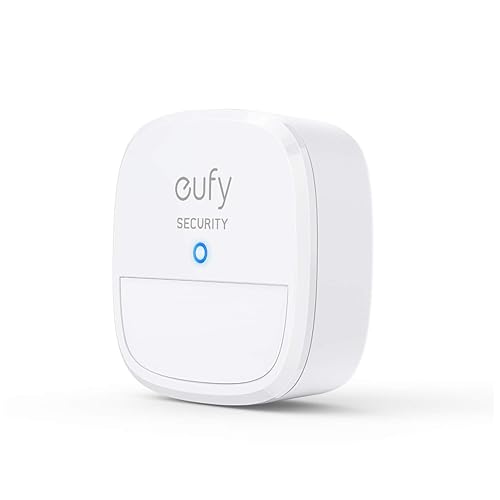 eufy Security Motion Sensor, Home Alarm System, 100° Coverage, 30 ft Detection Range, 2-Year Battery Life, Adjustable Sensitivity, HomeBase Required