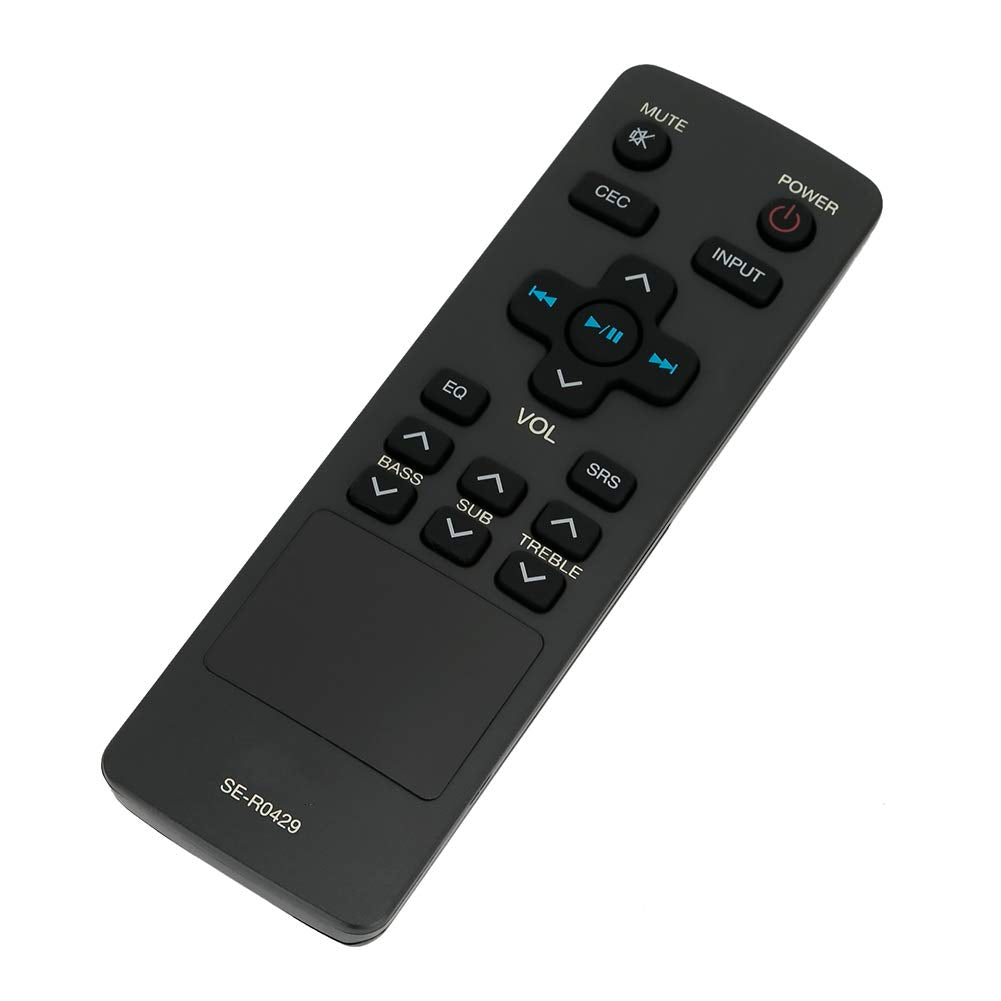 SE-R0429 ser0429 Sound Bar Replacement Remote Control Applicable for Toshiba Soundbar SBX4250 SBX4250KN SBX5065KU SBX1250 AH701014 SBX5065KC SBX5065