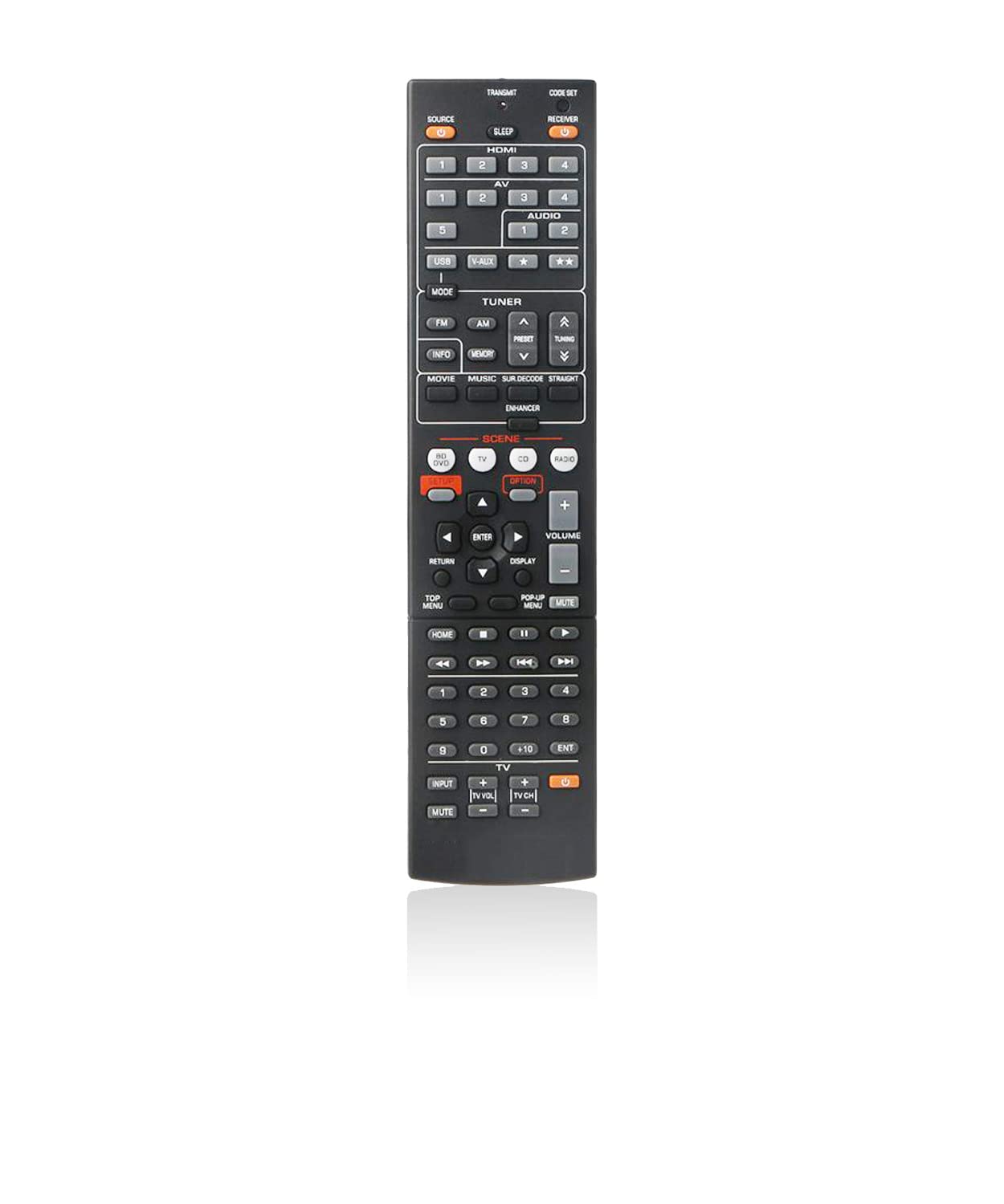 JISOWA Replacement for Yamaha AV Receiver Remote Control Universal RX-V367 RAV463 ZA11350 RX-V375 RX-V677 RX-V371 RAV331 WT92670 RX-V373 RAV432