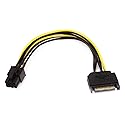 Monoprice 8inch SATA 15pin to 6pin PCI Express Card Power Cable [Electronics]