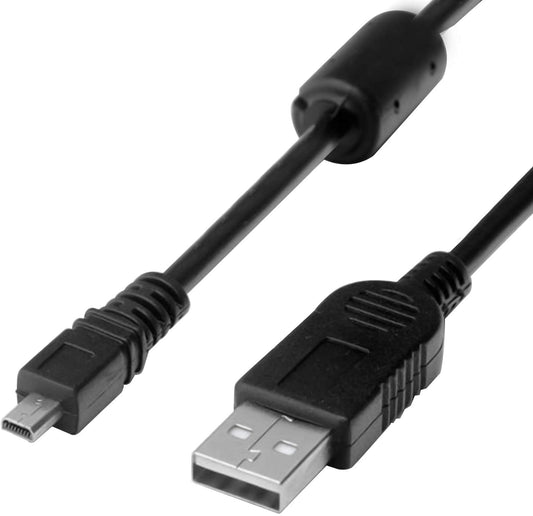 Saipomor UC-E6 Replacement USB Cable for Panasonic Lumix DMC-FS3 DMC-FH4 DMC-FH7 DMC-FS12 DMC-FT5 DMC-FP8 DMC-FX01 Digital Cameras (3.3FT)