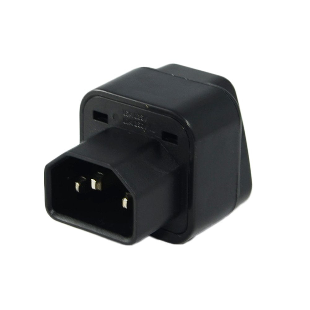 UPS IEC C14 to Universal Female AU US UK EU C13 Socket Power Adapter AC Plug