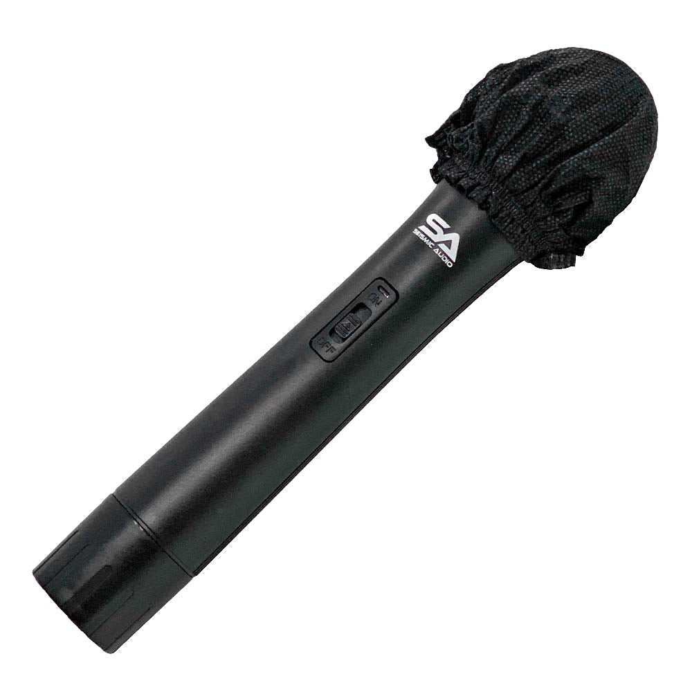 Seismic Audio SA-MicDC - 25 Pairs of Disposable Universal Microphone Covers - Fits Standard O and U Shaped Mics (50 pcs Total)