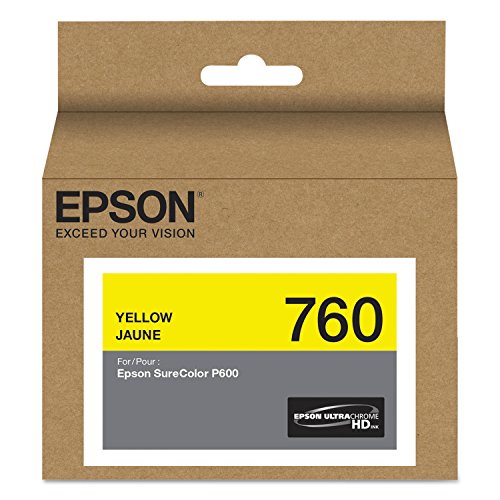 Epson T760420 UltraChrome HD Yellow Standard Capacity Cartridge Ink