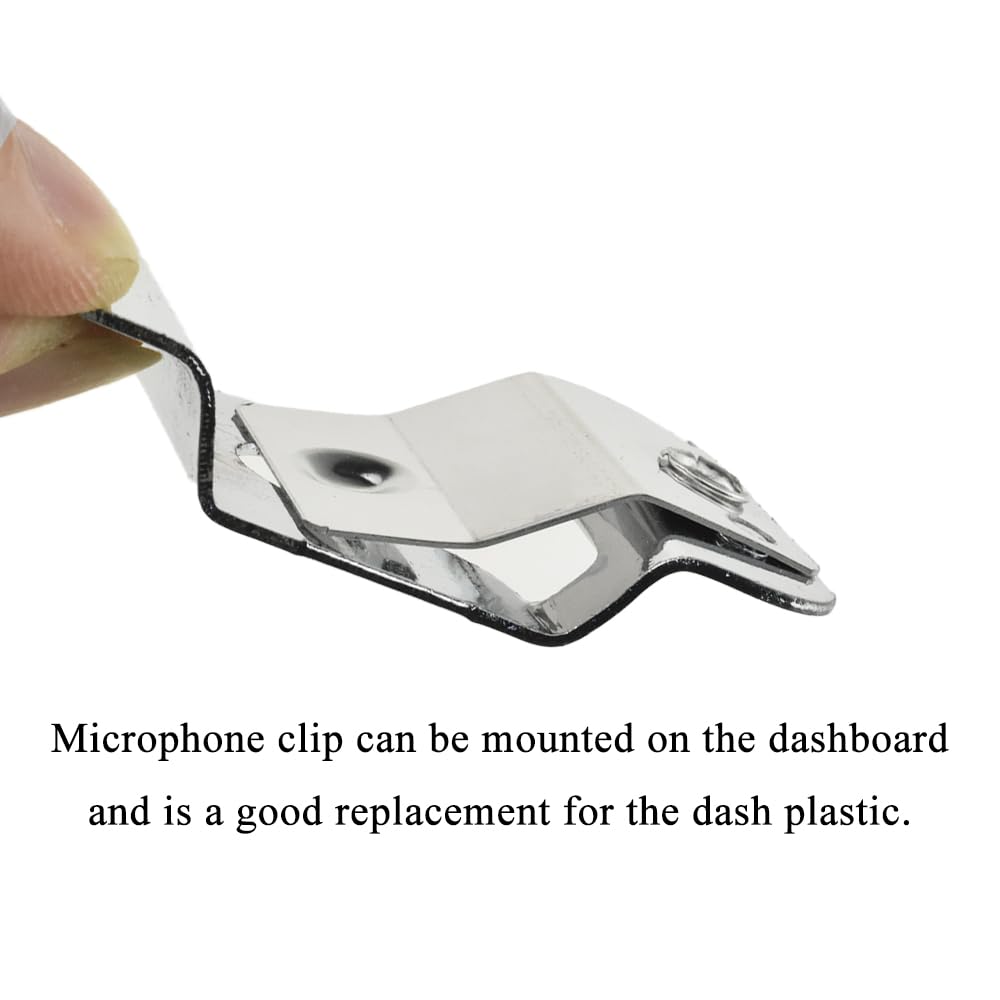 Acoeitl Microphone Clip Hook Mic CB Mic Hanger Clip Microphone Holder Clip with Screw Compatible Radio GM3188 SM50 SM120 GM950E GM338 GM95I GM3688