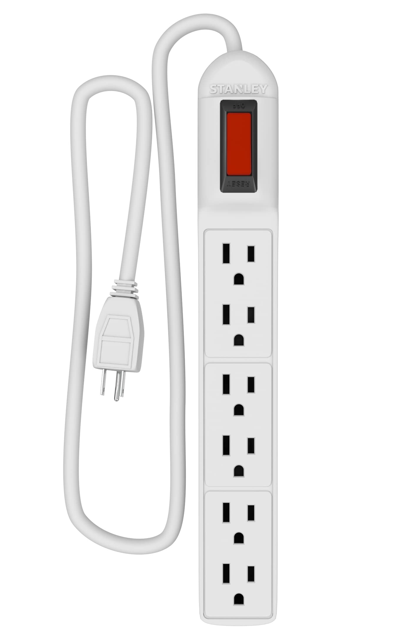 STANLEY 30006 POWERMAX 6-Outlet Power Strip with 3FT Cord