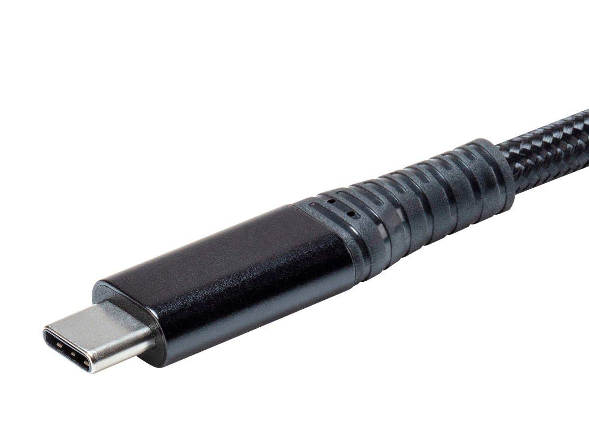 Monoprice AtlasFlex Series Durable USB 3.2 Gen 2 USB-C Data & Power Kevlar Reinforced Nylon-Braid Cable, 10Gbps, 5A/100W PD, 1m, Black