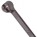 Ty-Rap TY5253MX Cable Tie, 50lb 11.6" Length, Ultraviolet Resistant, Black Nylon with Stainless Steel Locking Device Distributor, Temperature Range