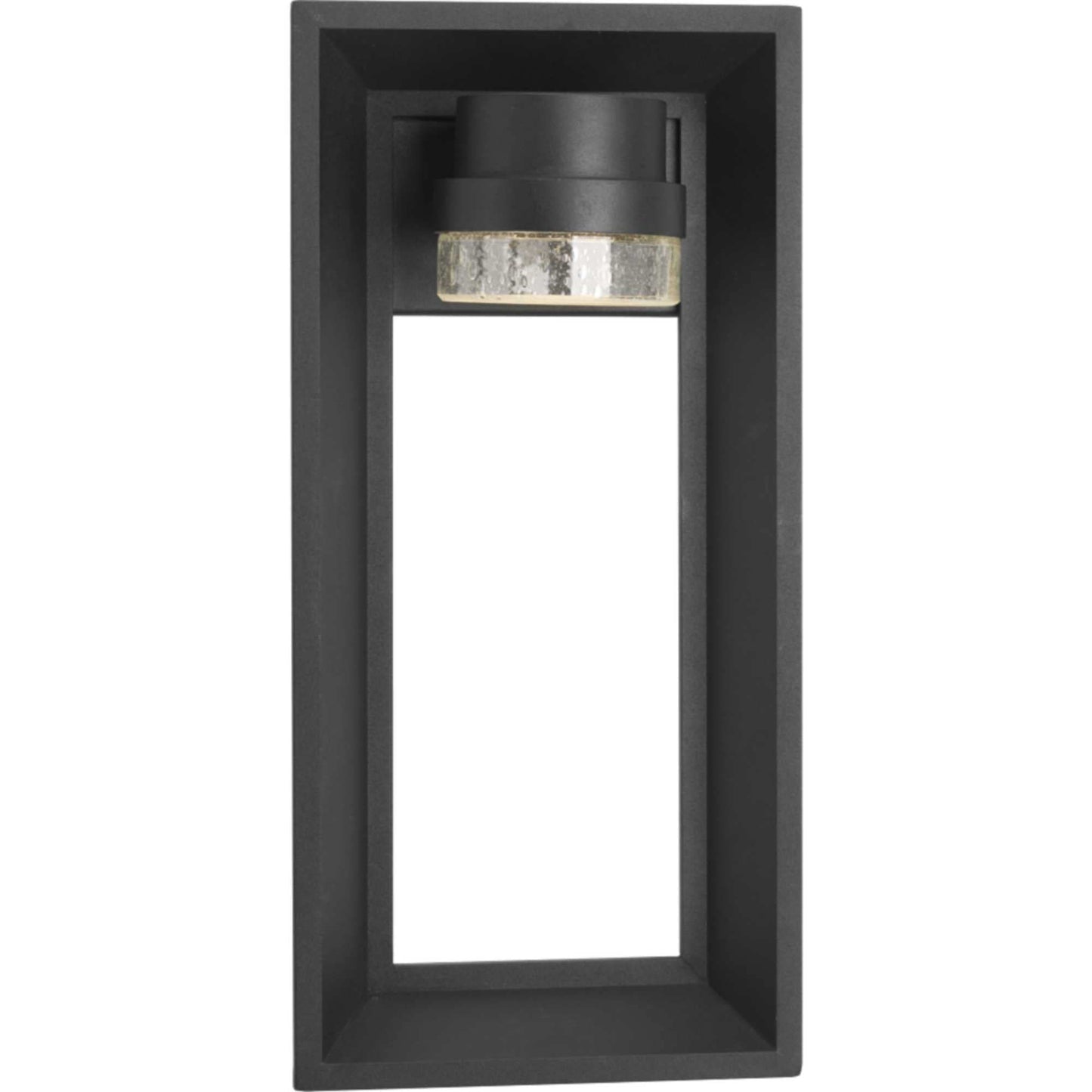 Progress Lighting Z-1010 LED Collection 1-Light Clear Seeded Glass Modern Outdoor Wall Lantern Light Architectural Bronze