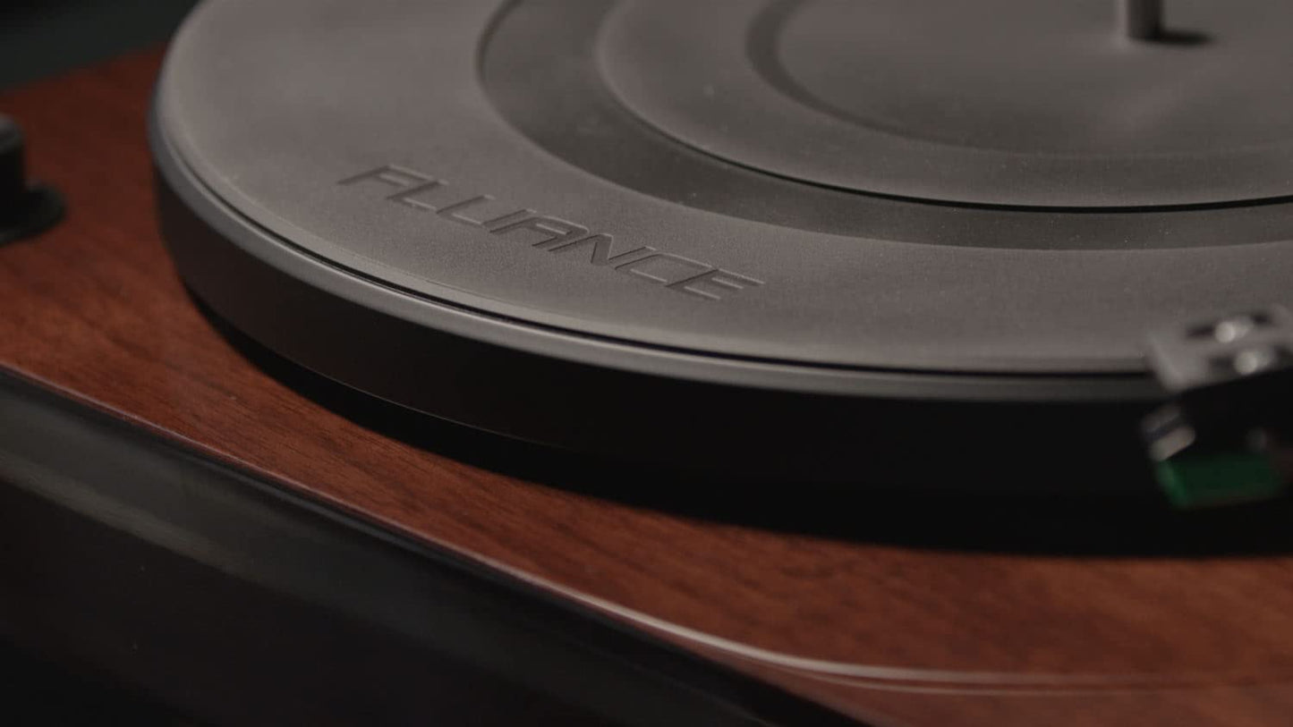 Fluance Turntable Platter Mat (Rubber Black) - Durable Audiophile Grade Silicone Design for Vinyl Record Players (PFHTRP)