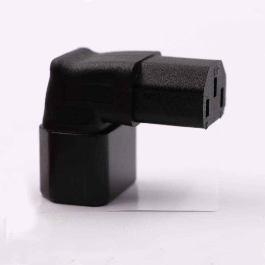 IEC C14 to C13 Power Adapter PDU Plug/Socket Down 90 Degree for LCD Wall Mount TV 2 Pack