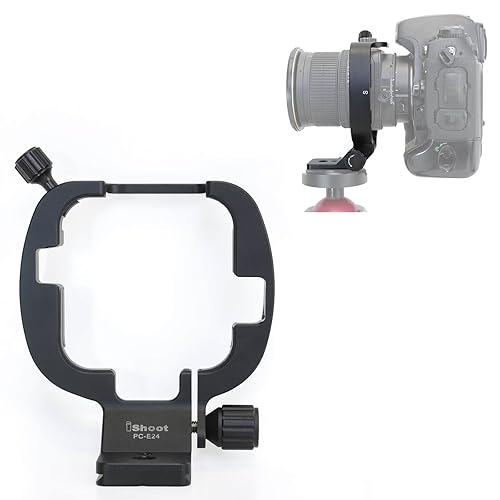 iShoot Tripod Mount Ring, Lens Collar Holder Compatible with Nikon PC-E Micro NIKKOR 45mm f/2.8D ED and 24mm f/3.5D ED Tilt-Shift Lens, Built-in