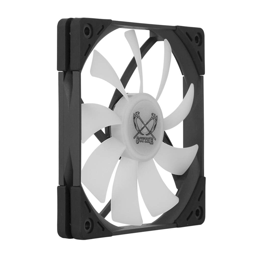 Scythe Kaze Flex II 120 Slim PWN Premium Slim PC Fan,120mm x 15mm, Fluid Dynamic Bearing, 4-Pin Connector (Kaze Flex Slim RGB, 1800RPM)