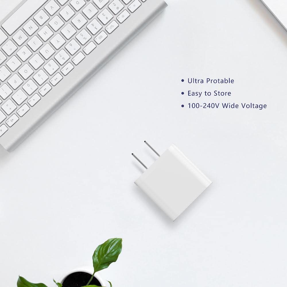i Phone Charger [MFi Certified] Travel Home Wall Charger and a Charging Cable Compatible with i Phone 14, 13, 12, 11, SE, X, 8, 7, 6, 5, i pad Mini