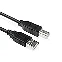 Jyterlks 6FT Printer USB 2.0 Cable Compatible with Epson Workforce Pro WF-3820 WF-3823 WF-3730 WF-3720 WF-4820 WF-4830 WF-7820 WF-7840