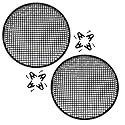 Universal 15 Inch (15") Subwoofer Speaker Metal Waffle Cover Guard Grill Pack of 2 (Pair)
