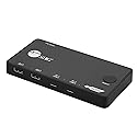 SIIG 2 Port USB-C KVM Switch - 2 Computers to 1 Monitor - 2X USB-A + 2X USB-C - Single 4K 60Hz HDMI, USB-C Bus Powered, Button Control, Thunderbolt 3