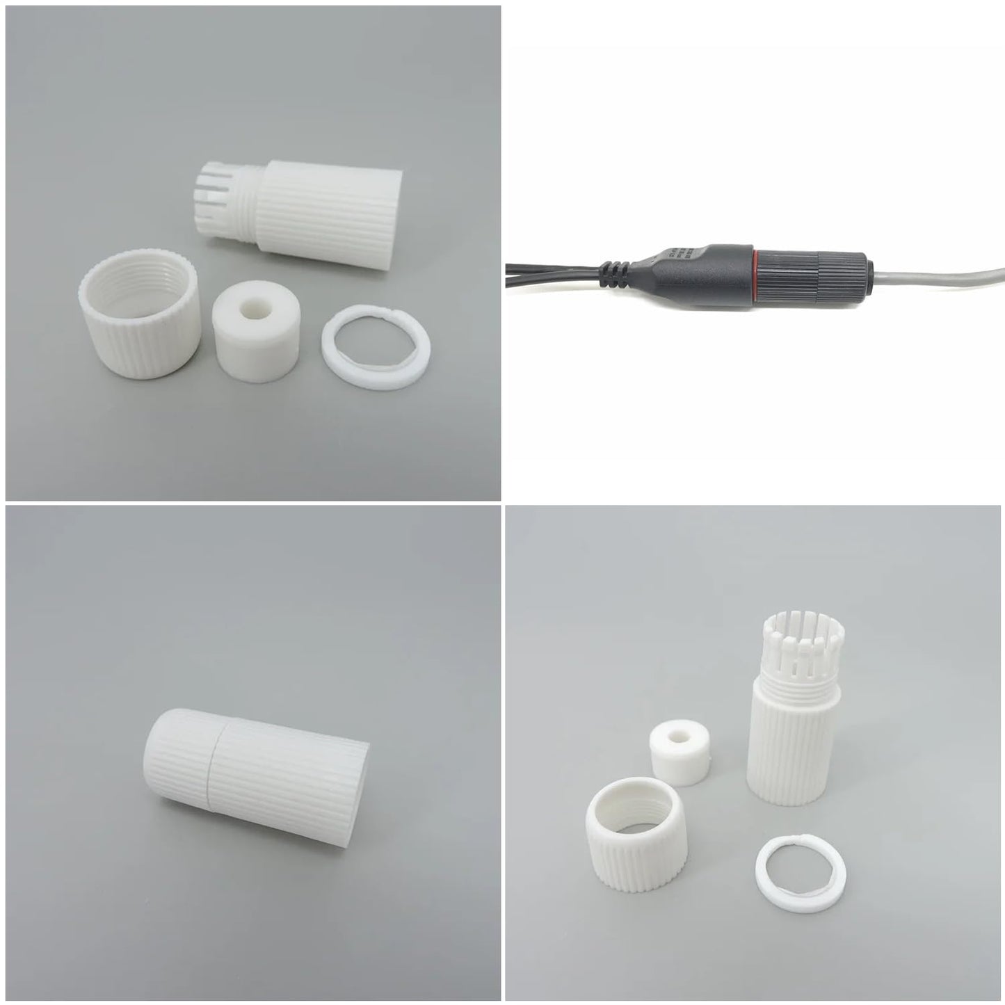 ThtRht 16 Set RJ45 Plug Waterproof Cap Protector Outdoor Ethernet Weatherproof End Cover for PoE Combiner Splitter Adapter Injector Kit Network IP