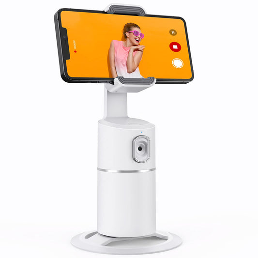 camrola Auto Face Tracking Phone Holder, No App Required, 360° Rotation Face Body Phone Tracking Tripod Smart Shooting Camera Mount for Live Vlog