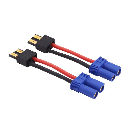 OliRC 2pcs EC5 Female Connector Adapter with 14awg 5cm Cable(C114-2)