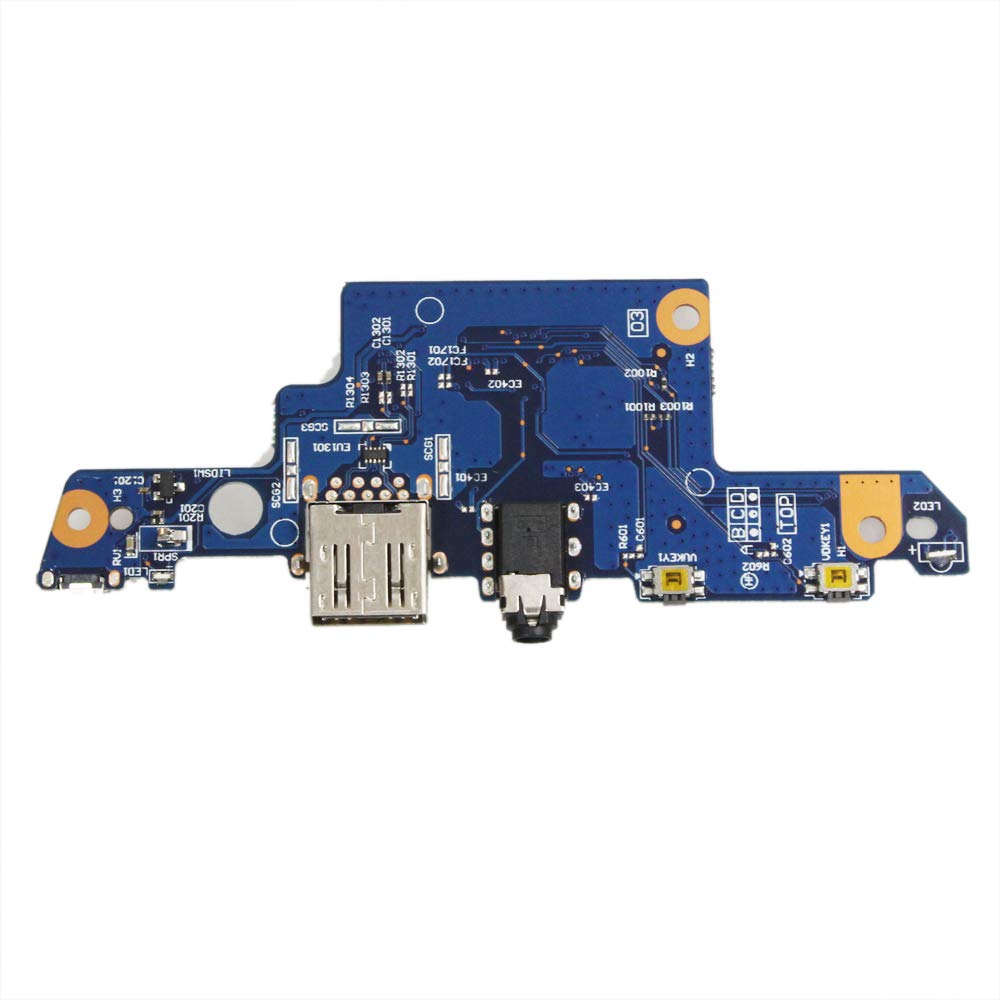 Zahara USB PCBA Audio Power Button Board Replacement for HP Envy X360 M6-AQ003DX M6-AQ005DX M6-AQ103DX L04003-001