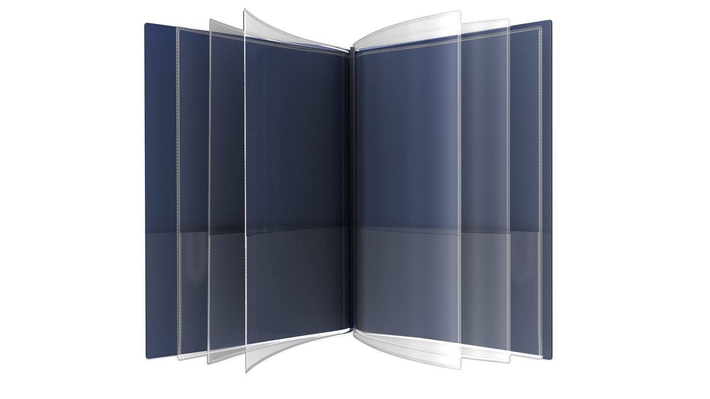 Nicky's® Multi Pocket Organizer, 10 or 14 Page Folder, Waterproof, Patented Tear-Resistant, Flexible Plastic, Proudly Made in USA, Binder Substitute