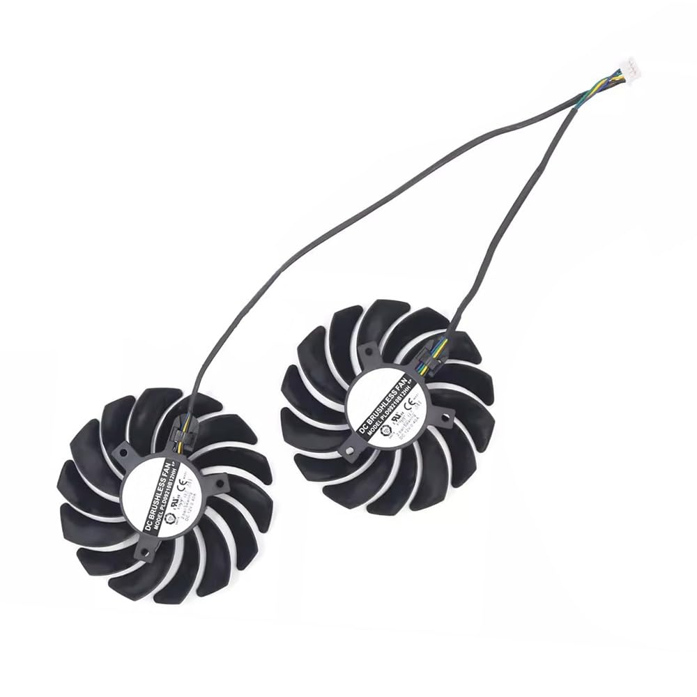 Rakstore PLD09210B12HH 85mm Graphics Card Cooling Fan Replacement for MSI RTX 3080 3080Ti 3090 Ventus 3X Quiet Cooler Fan (B+C)