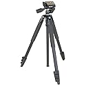 Slik Sprint PRO III Travel Tripod w/SH-704E 3-Way Pan Head for Mirrorless/DSLR Sony Nikon Canon Fuji Cameras and More - Black (611-887)