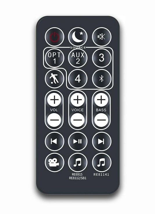 Replacement Remote Control for Polk Audio Signa S1 S2; Omni SB1 SB1+ Sound bar; RE8112-1 RE8114-1 RE6214-1 Soundbar