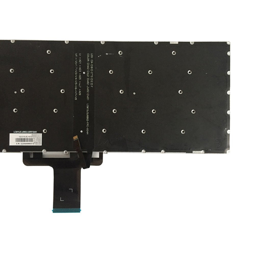 YUHUAI New Laptop Replacement Keyboard for Lenovo Flex 4-14, 1470, 1480 - US QWERTY Layout with Backlight - USB Connectivity - Mechanical Switches