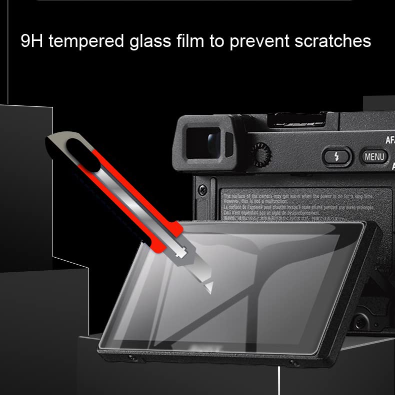 FANZR Screen Protector Compatible for Fujifilm X-T30II, X-T30, X-S10, X-T20, X-T10 Camera (3 Pack), 0.3mm 9H Anti-Scratch Tempered Glass