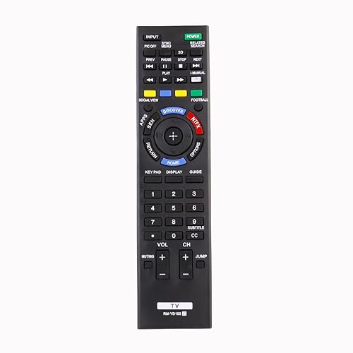RM-YD102 Rmyd102 Replacement Remote Control Applicable for Sony Bravia TV KDL-50W790B KDL-50W800B KDL-55W790B KDL-55W800B KDL-55W950B KDL-55X830B