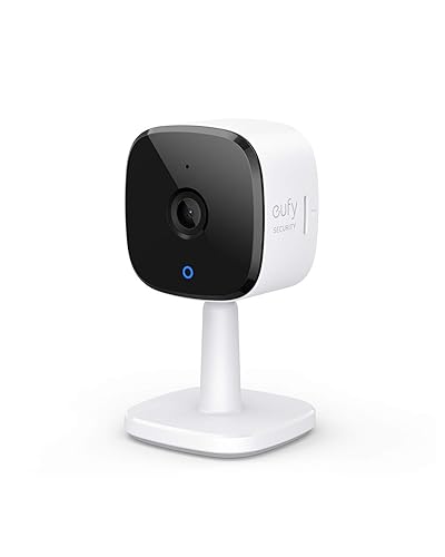 eufy Security 2K Indoor Cam, Plug-in Security Indoor Camera with Wi-Fi, IP Camera,Human and Pet AI, Works with Voice Assistants, Night Vision, Two-Way