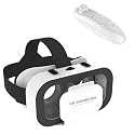 3D VR Glasses for Virtual Reality Headset Compatible with iPhone and Android Devices 4.7 to 6.5 inches Comes with Controller Ideal for Mobile Gaming